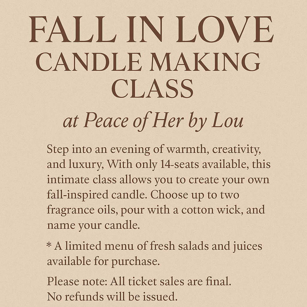 Fall In Love Candle Making Class