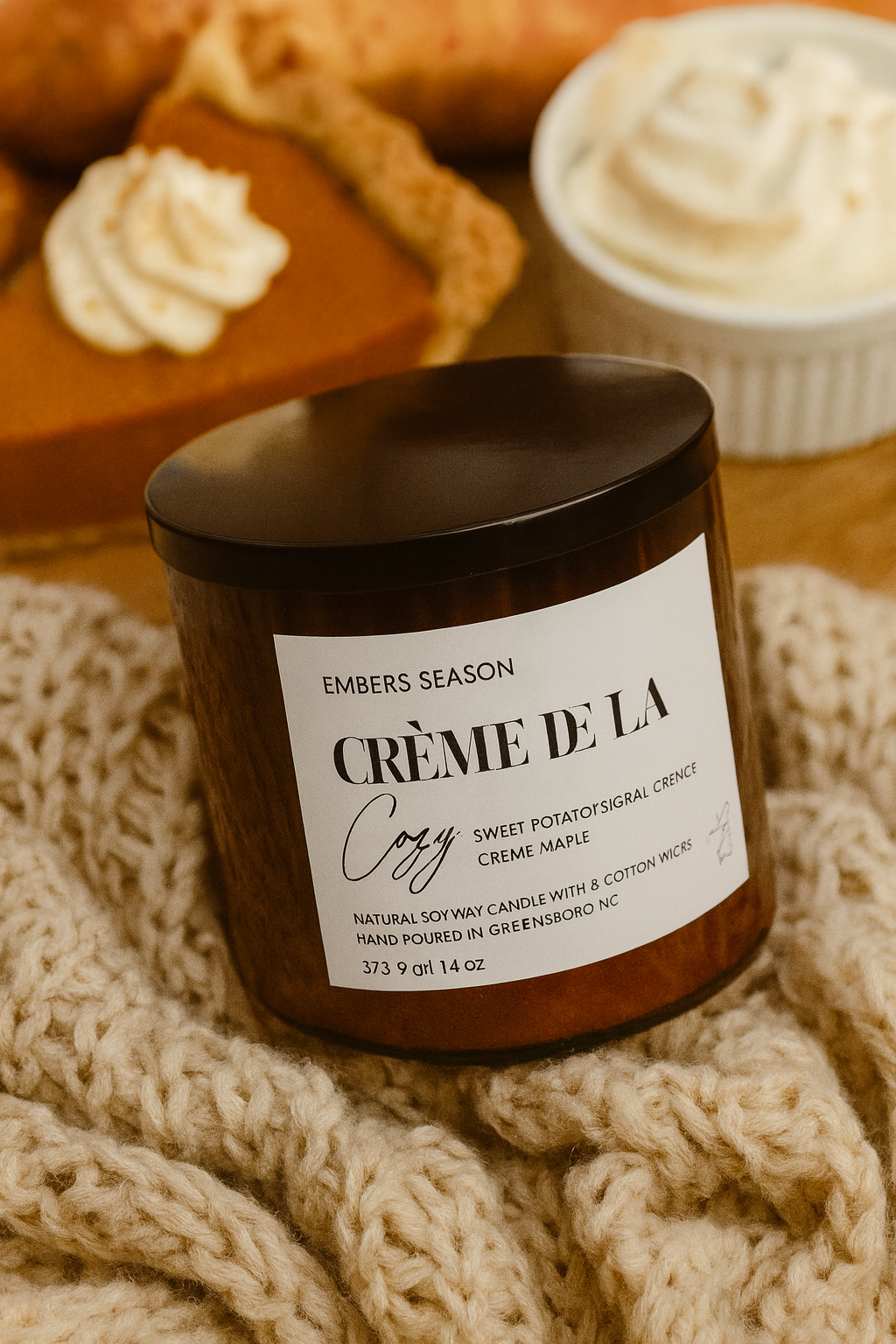 Crème De La Cozy  3 Wick